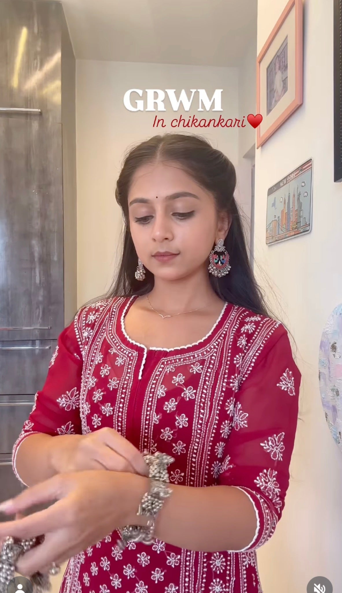 09FJ Jabili Chikankari Anarkali