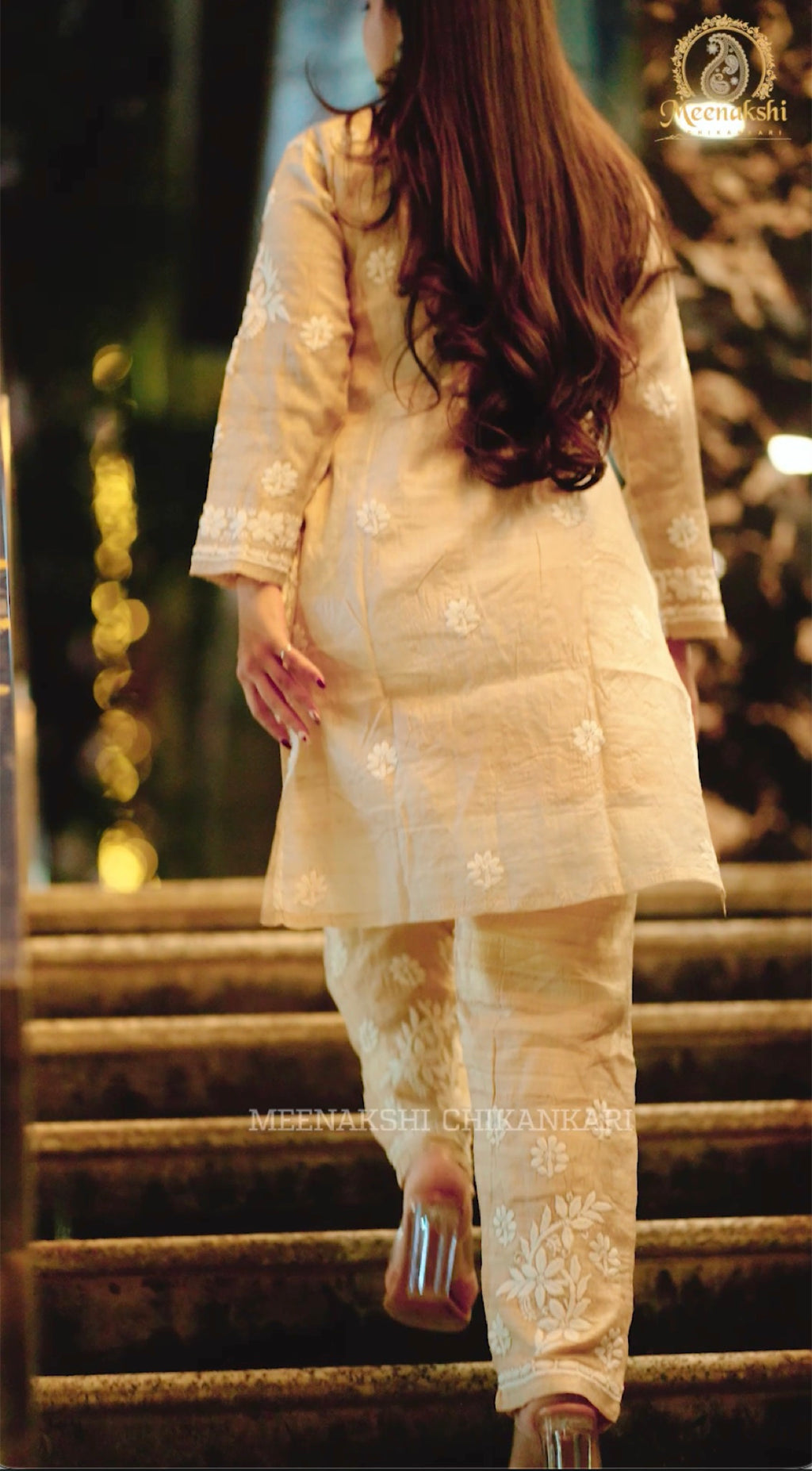 03FJ Jabili Tusser Silk Chikankari Co-ord Set