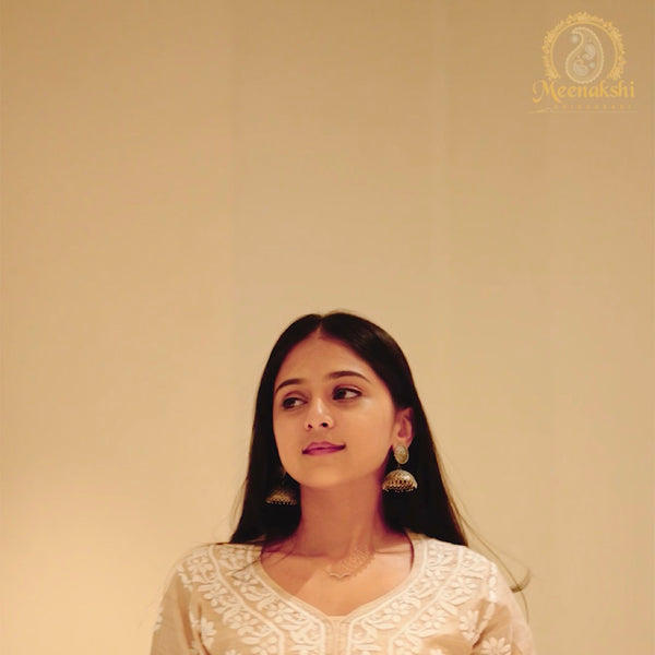 03FJ Jabili Tusser Silk Chikankari Co-ord Set
