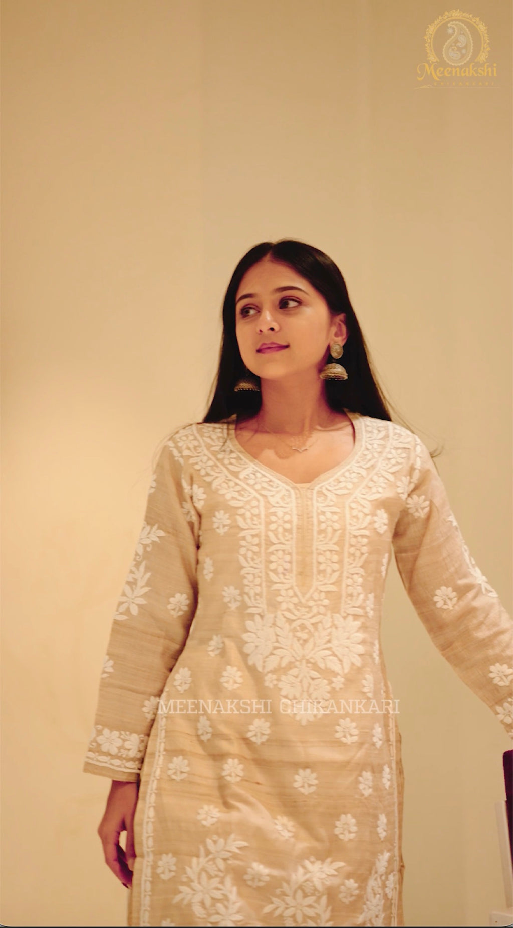 03FJ Jabili Tusser Silk Chikankari Co-ord Set