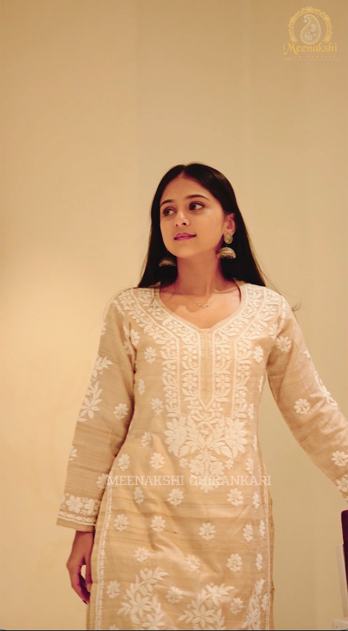 03FJ Jabili Tusser Silk Chikankari Co-ord Set