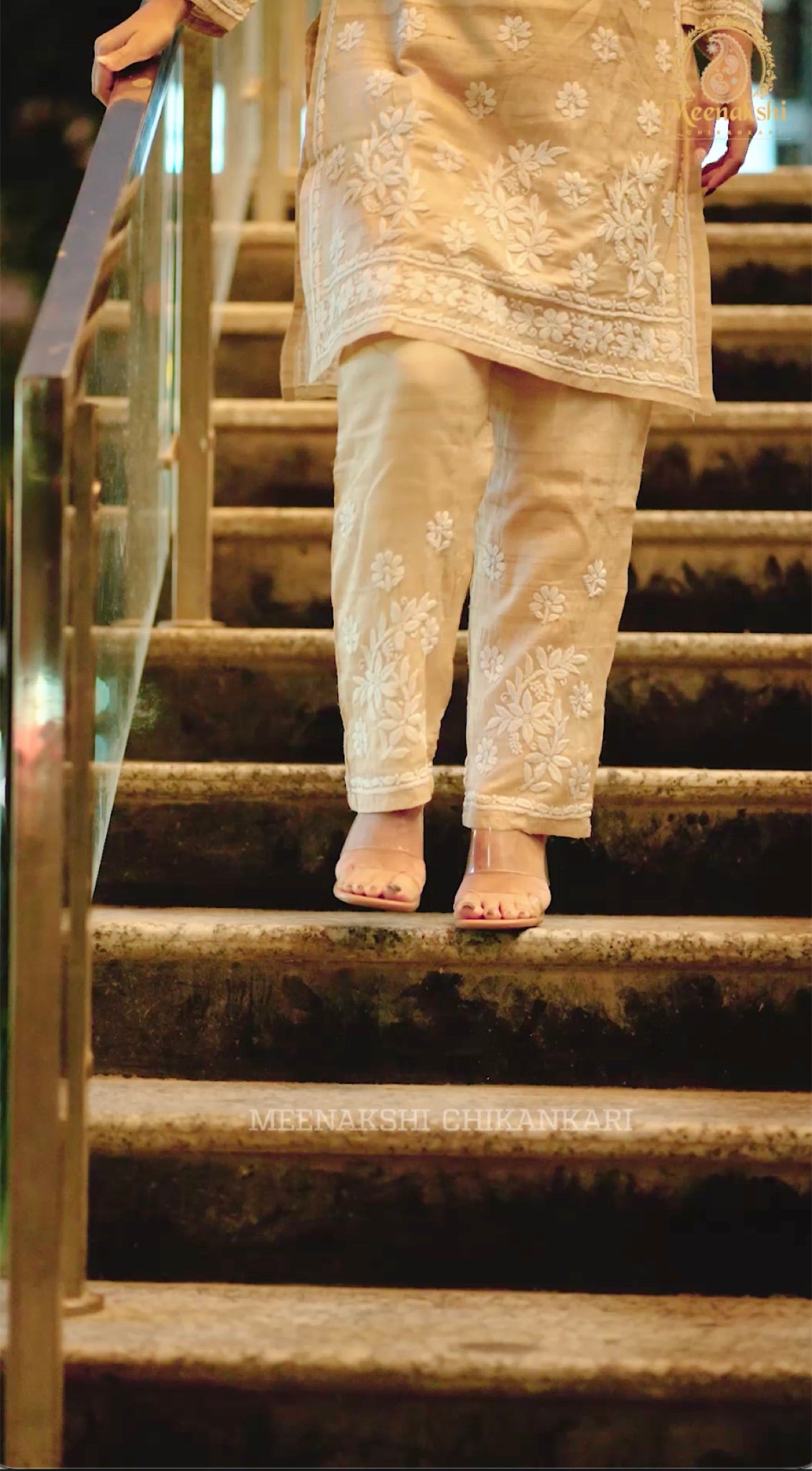 03FJ Jabili Tusser Silk Chikankari Co-ord Set