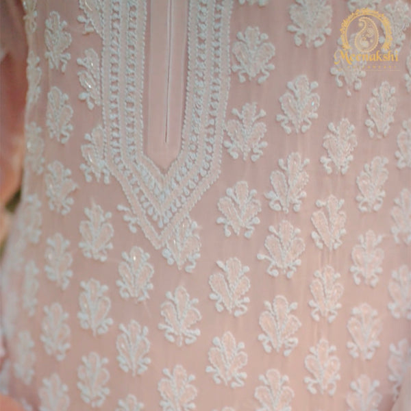 05FJ Jabili Chikankari Kurti Pant Set