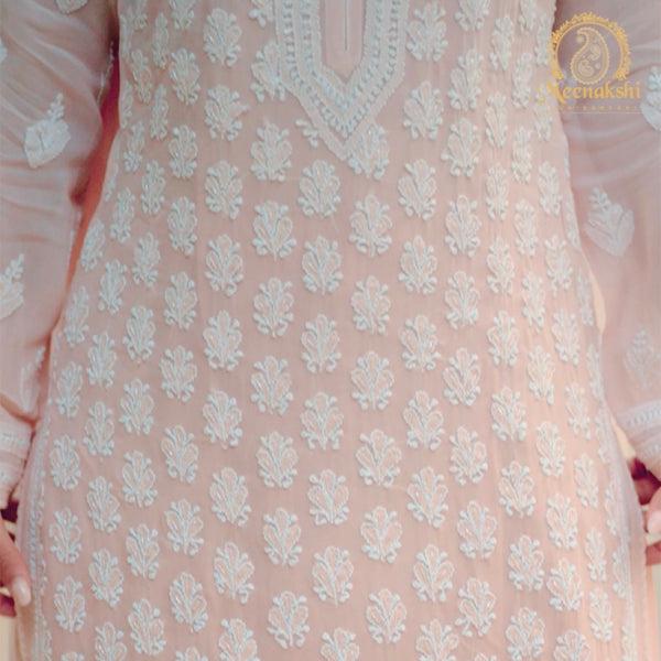 05FJ Jabili Chikankari Kurti Pant Set
