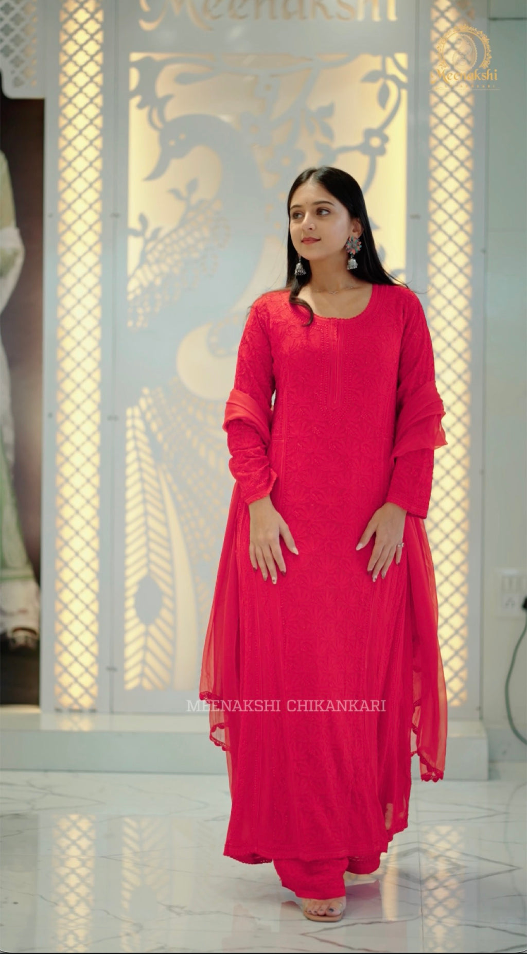 07FJ Jabili Chikankari Aline Plazo Set