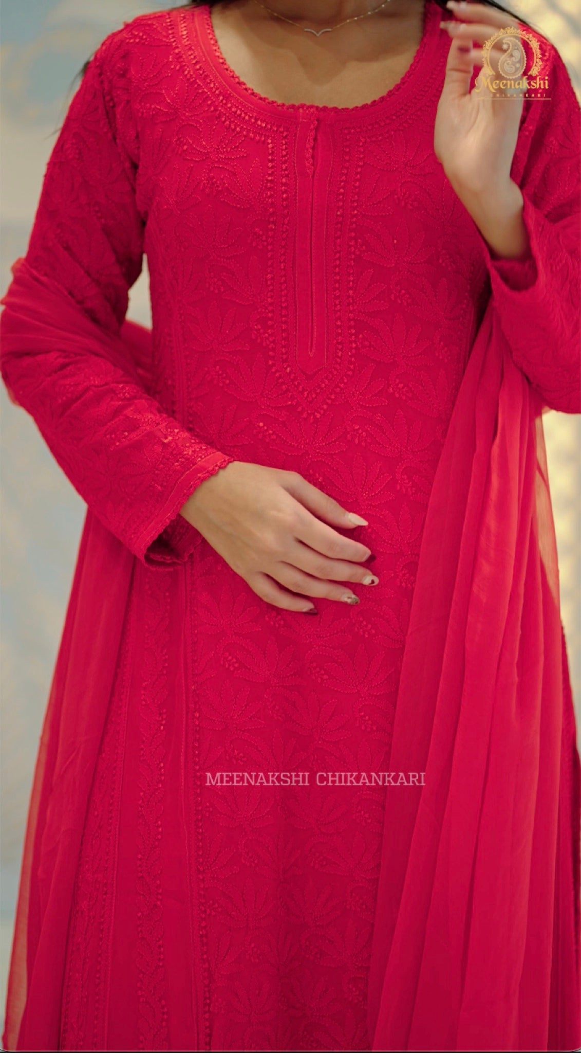 07FJ Jabili Chikankari Aline Plazo Set