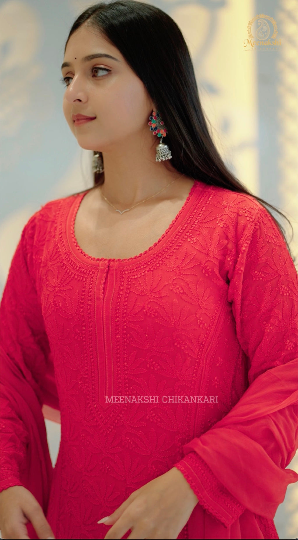 07FJ Jabili Chikankari Aline Plazo Set