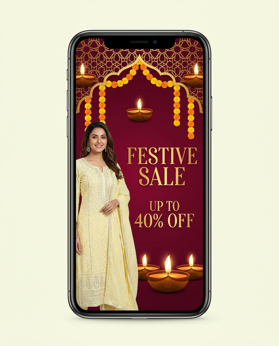 Festive Sale mobile banner