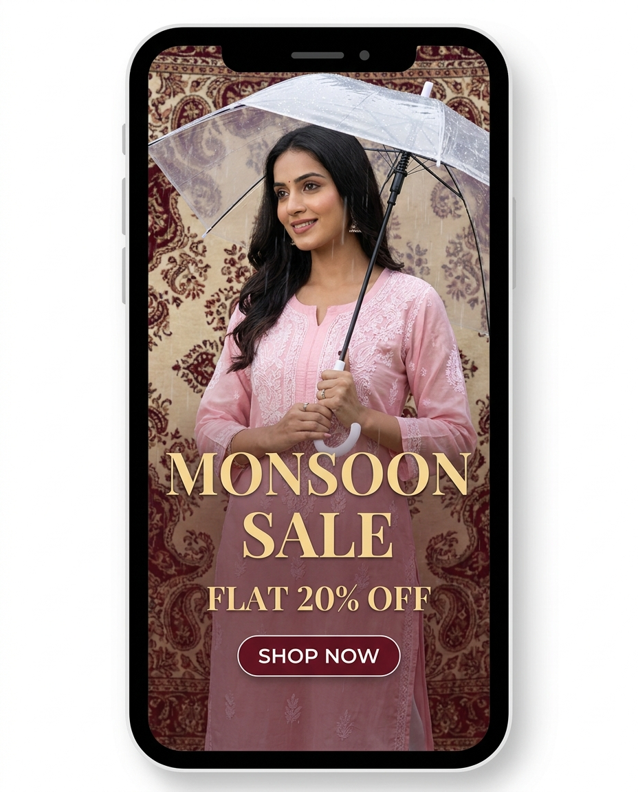 Monsoon Sale mobile banner
