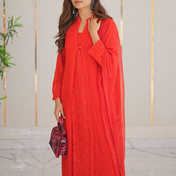 11M Medha Shrug Plazo Set