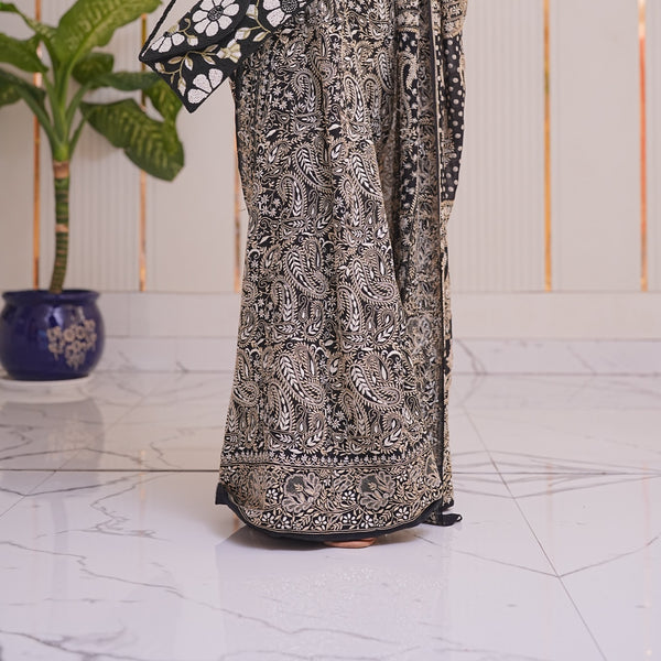 13M Medha Pure Georgette Designer Chikankari Saree