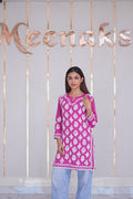 18M Medha Chikankari Short Kurti