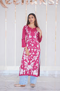 24M Medha Chikankari Long Kurti