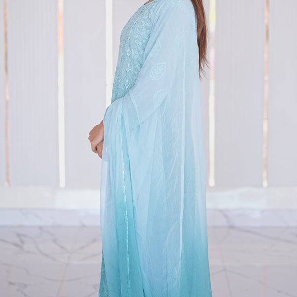 29M Medha Chikankari Kurti Plazo set