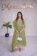 07M Medha Designer Tissue Chanderi Semi Stiched Dress Material
