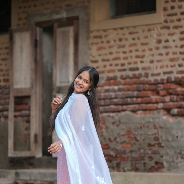 02N Nitya Georgette Straight Cut Kurti