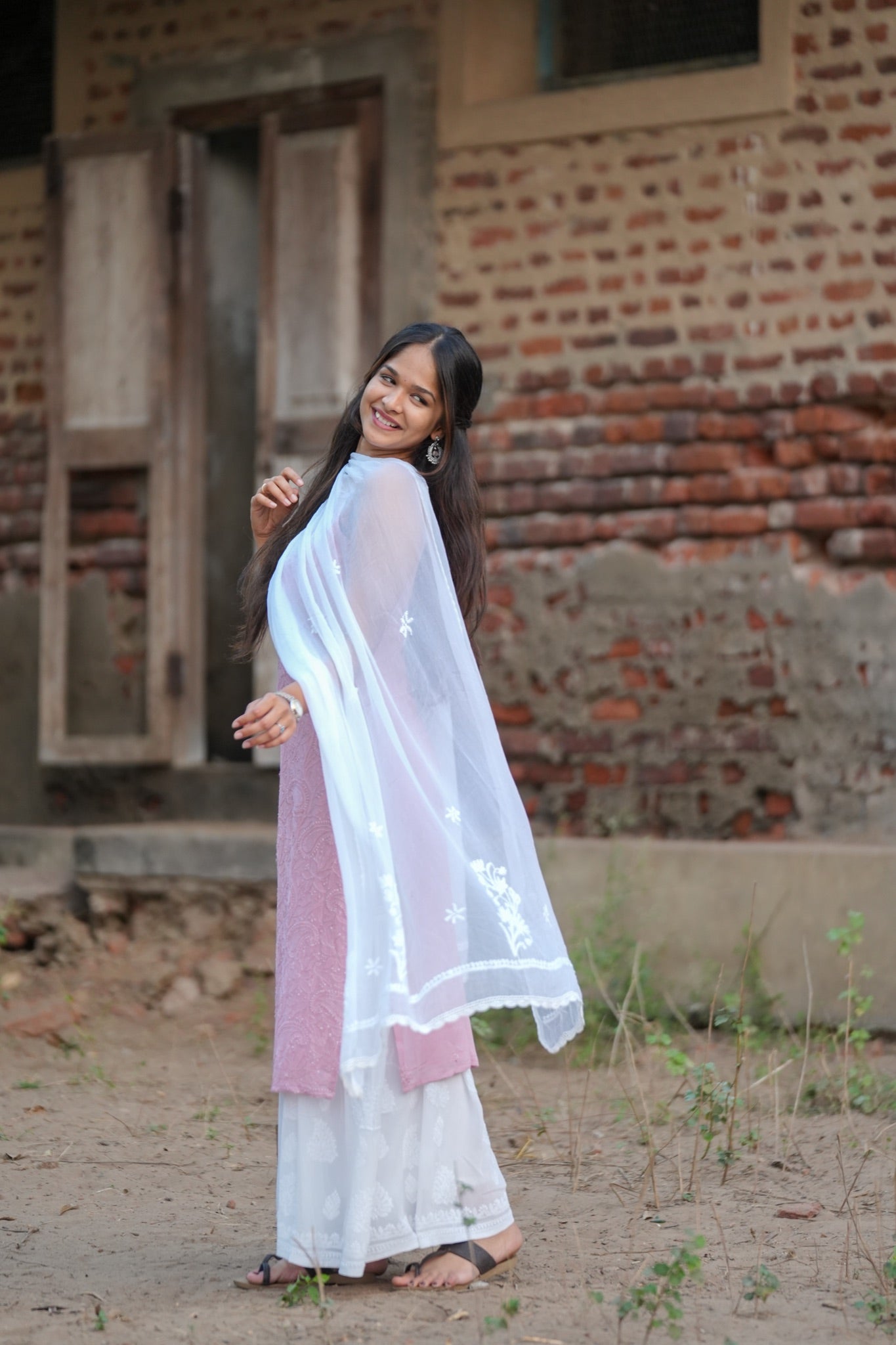 02N Nitya Georgette Straight Cut Kurti