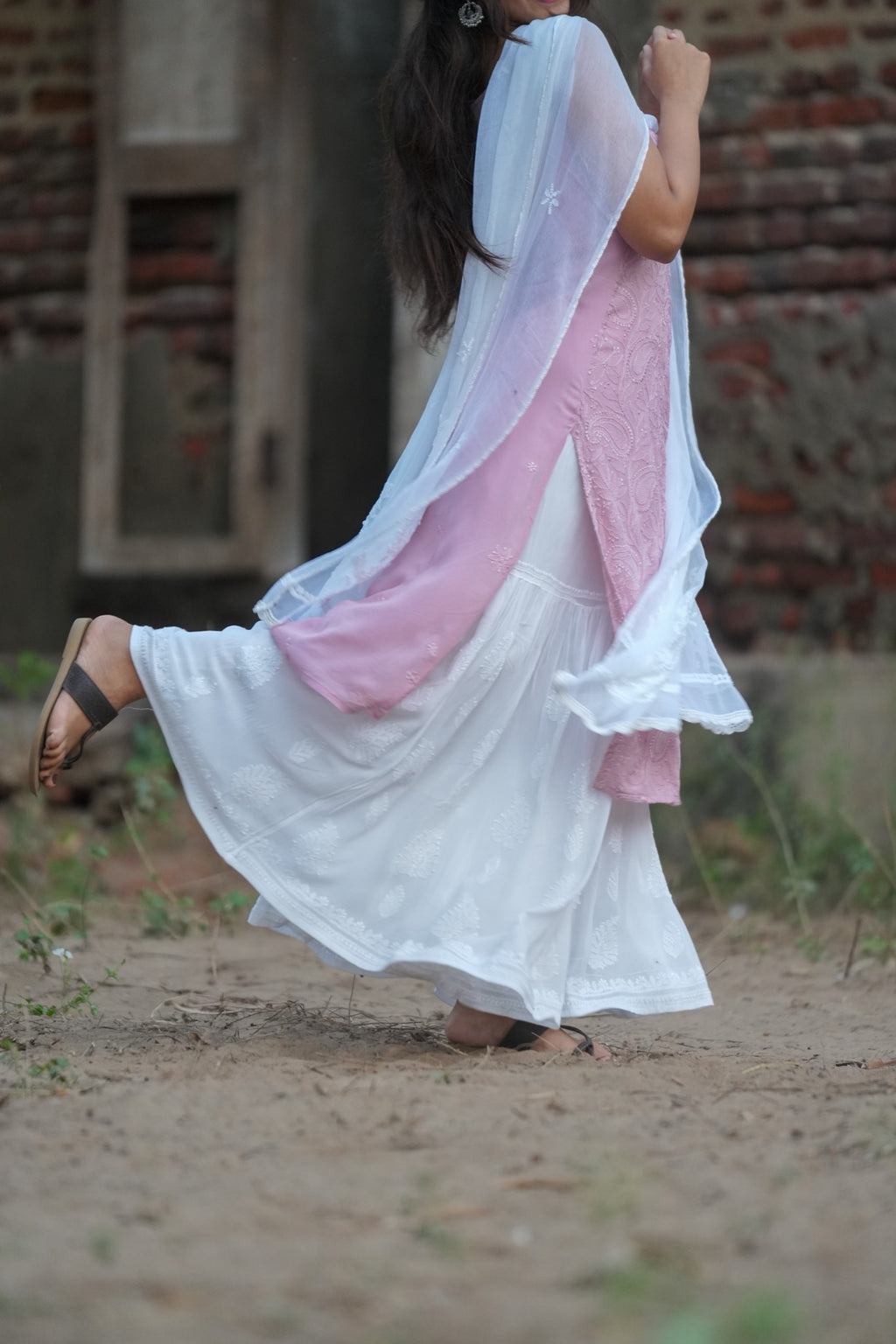 02N Nitya Georgette Straight Cut Kurti