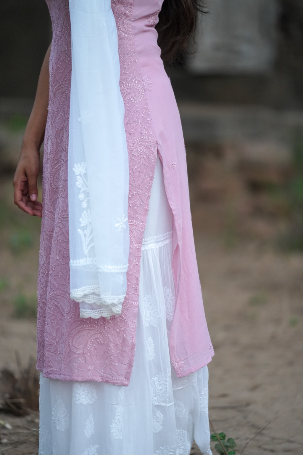 02N Nitya Georgette Straight Cut Kurti
