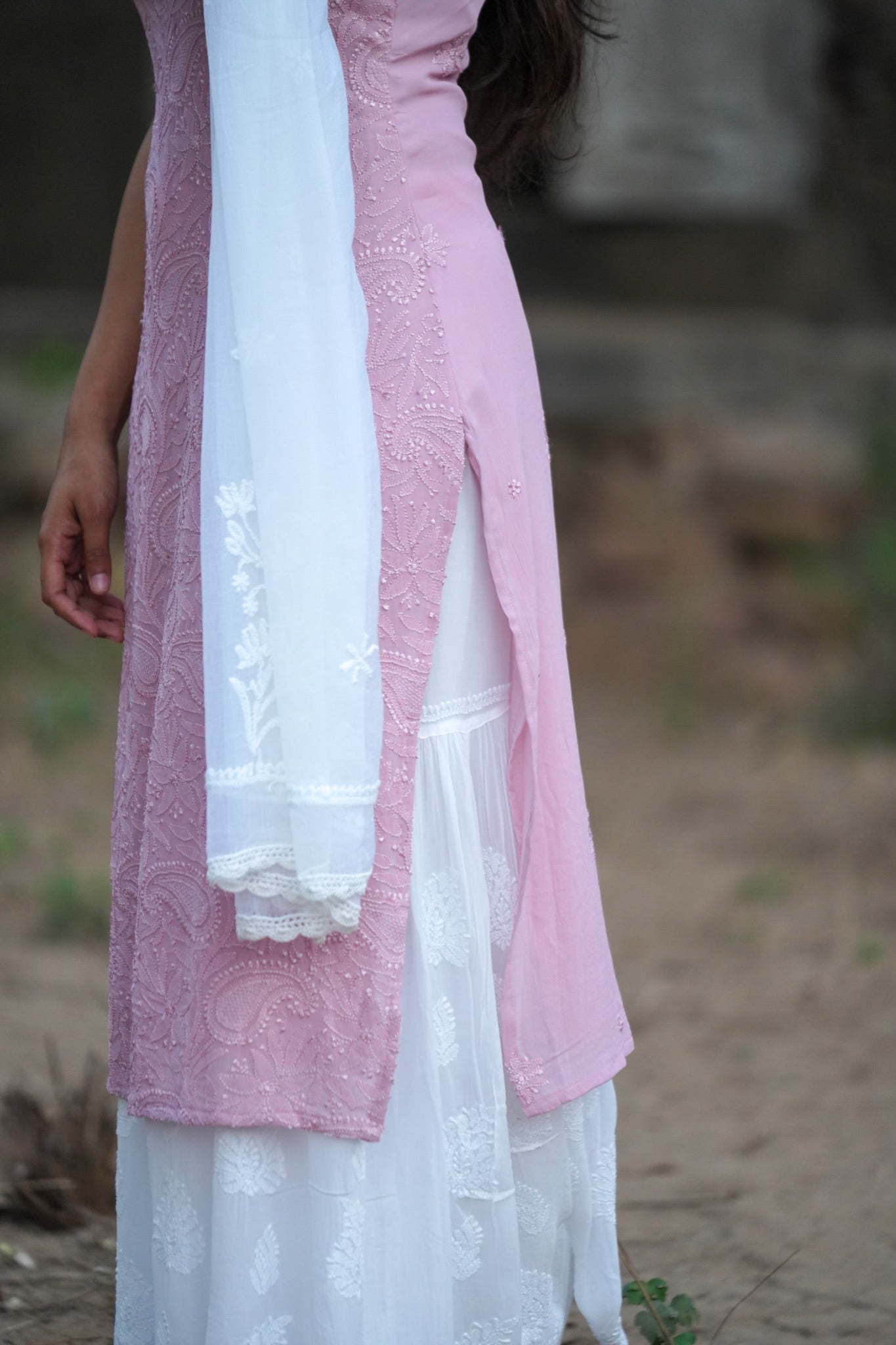 02N Nitya Georgette Straight Cut Kurti