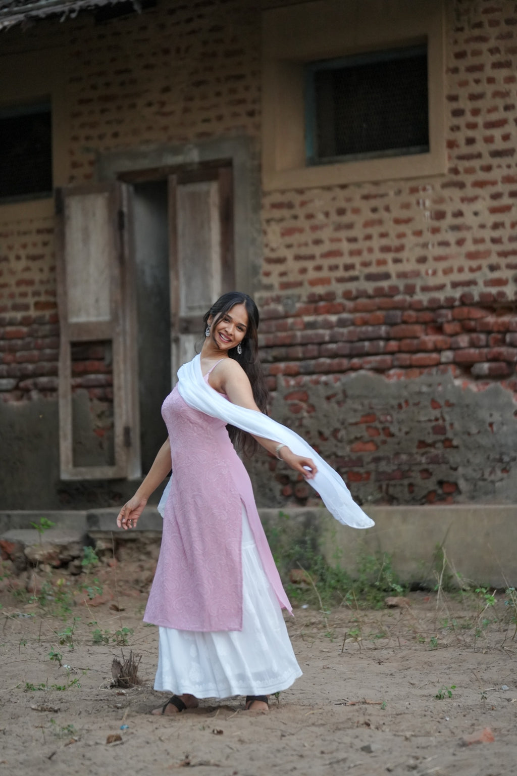 02N Nitya Georgette Straight Cut Kurti