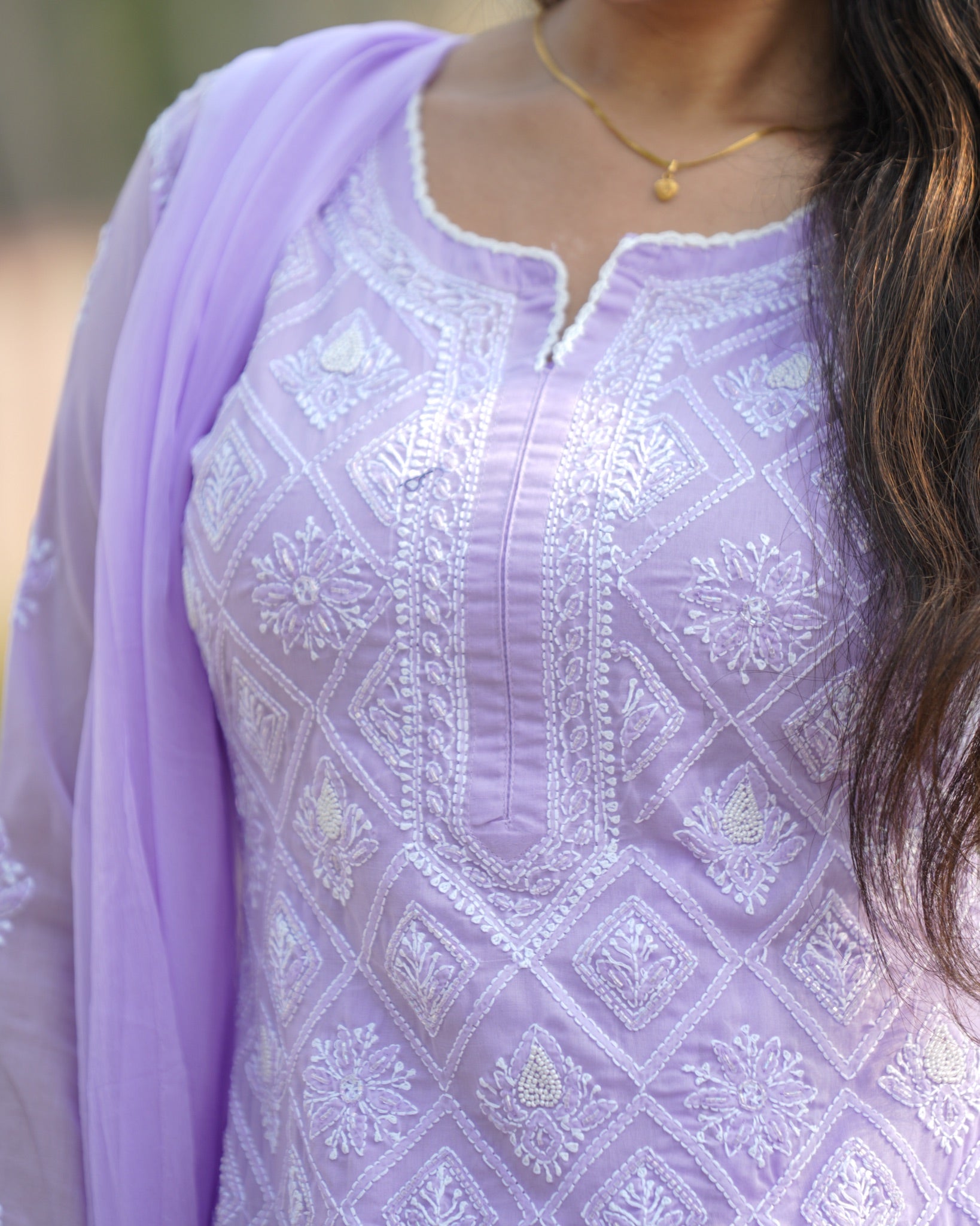 06N Nitya Modal Satin Kurti Pant Set