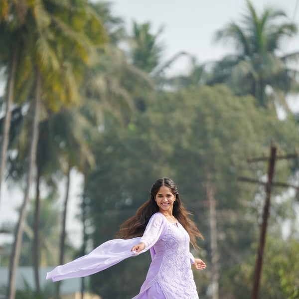 06N Nitya Modal Satin Kurti Pant Set