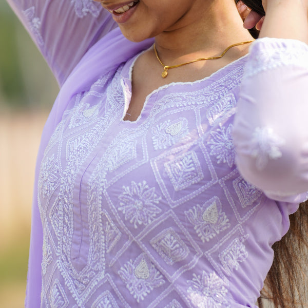 06N Nitya Modal Satin Kurti Pant Set