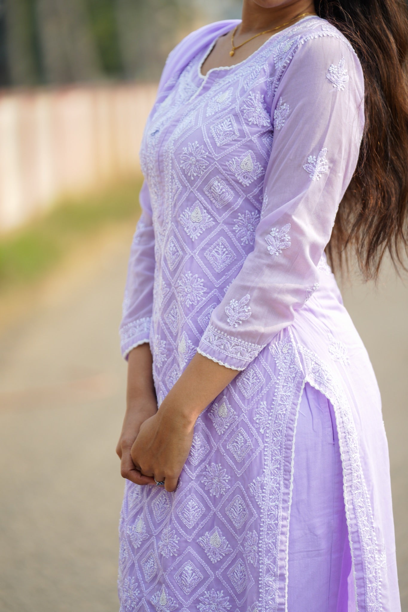 06N Nitya Modal Satin Kurti Pant Set