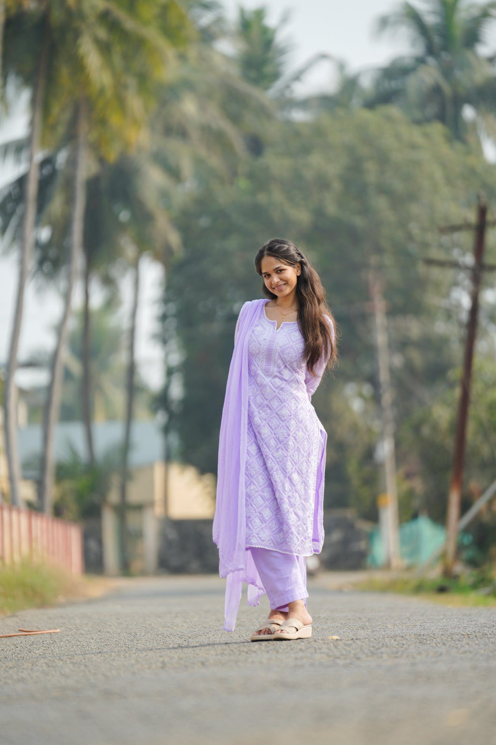06N Nitya Modal Satin Kurti Pant Set