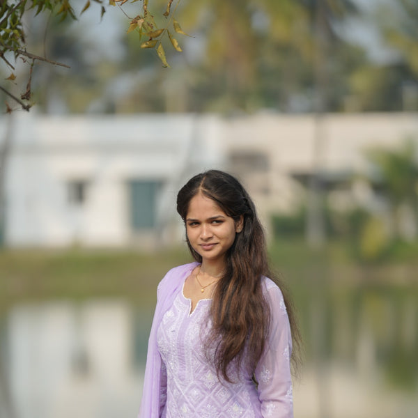 06N Nitya Modal Satin Kurti Pant Set