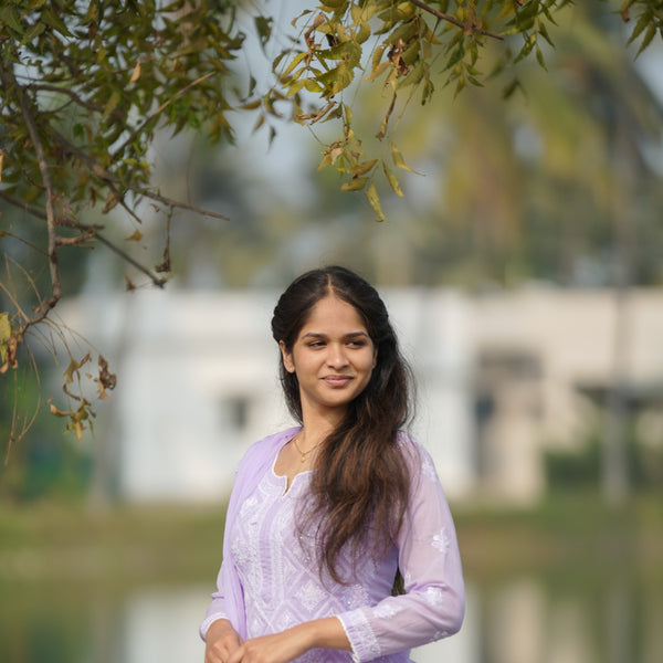 06N Nitya Modal Satin Kurti Pant Set