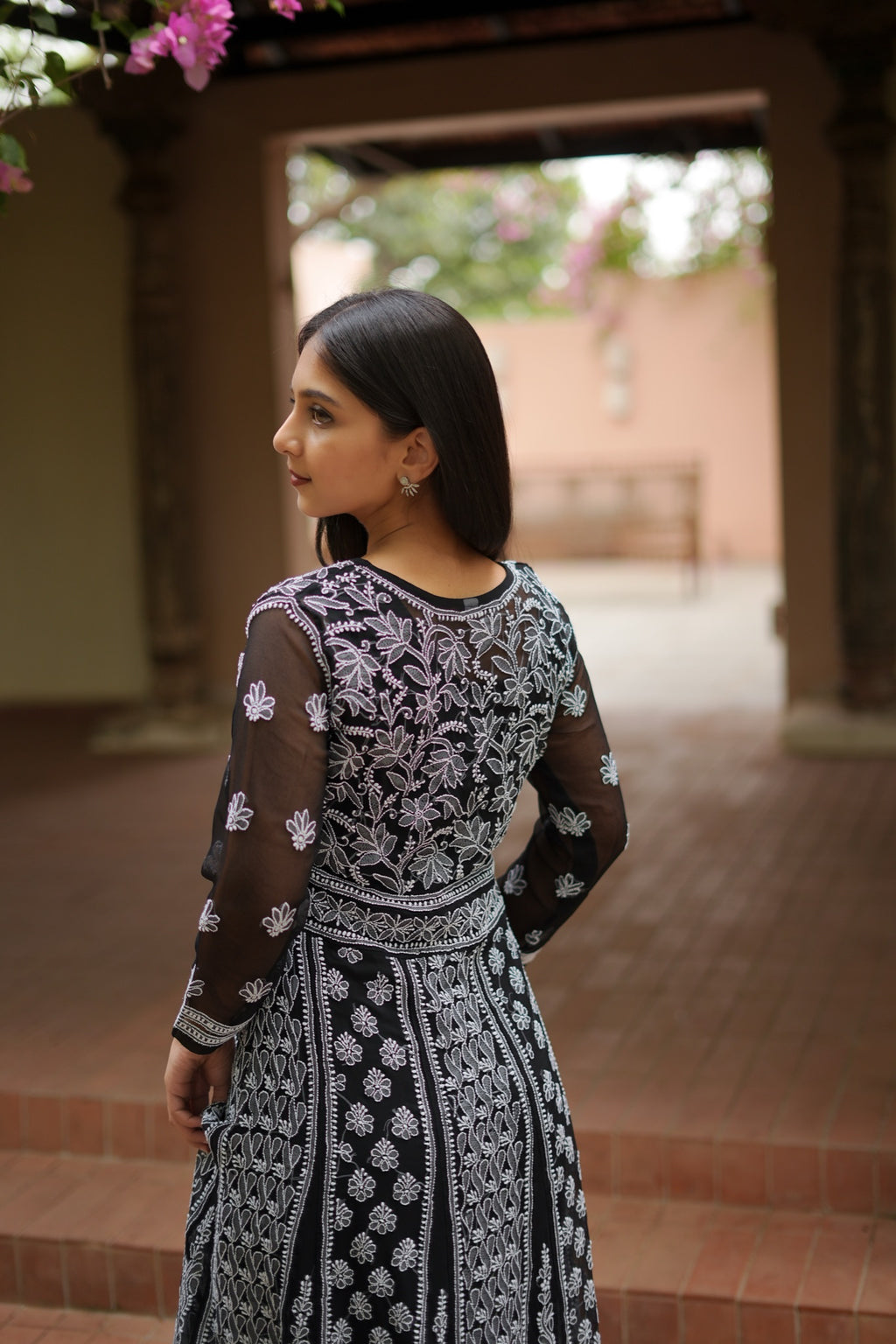 12SJ Jabili Chikankari Anarkali With Slip