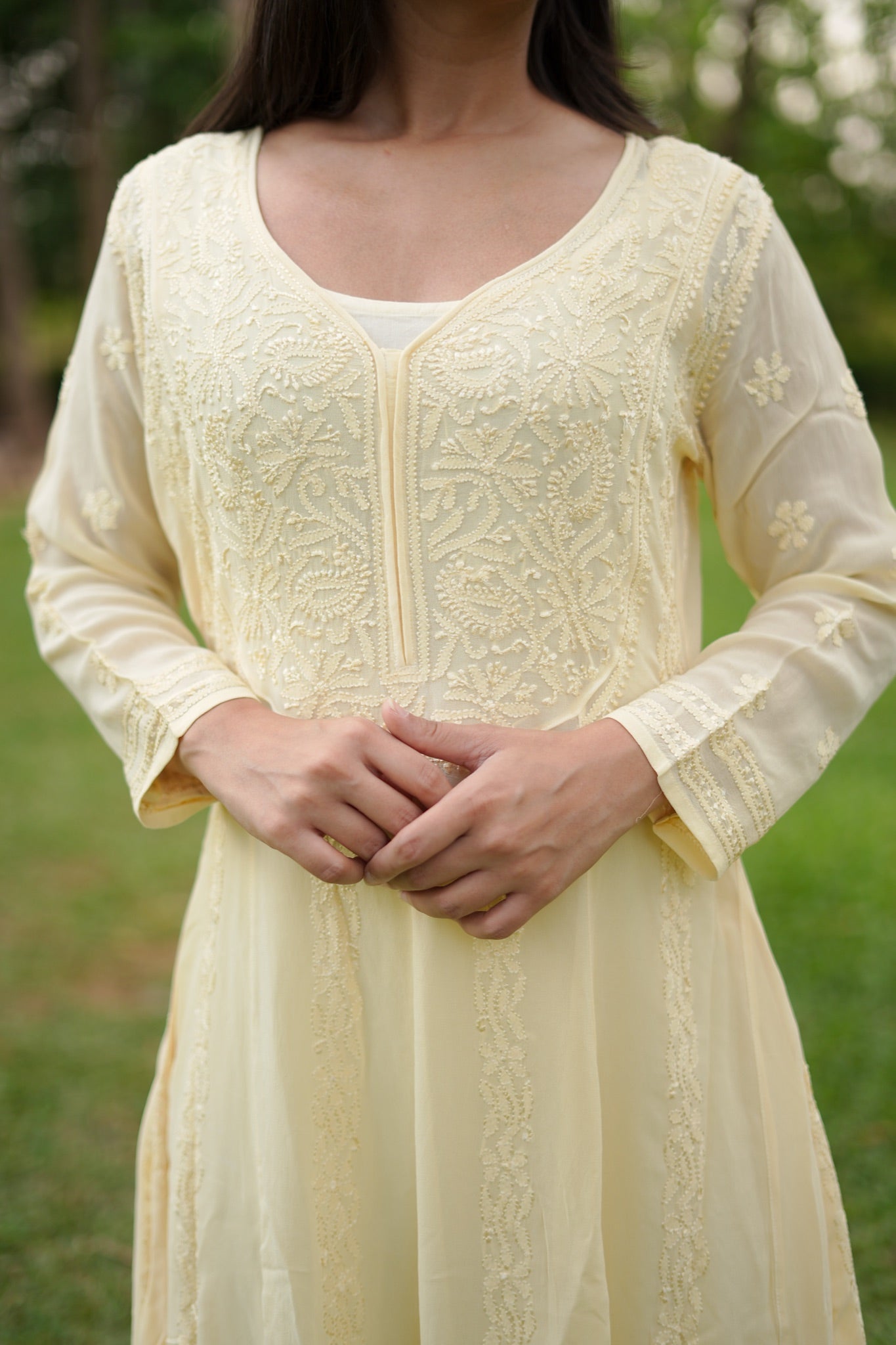13SJ Jabili Chikankari Anarkali