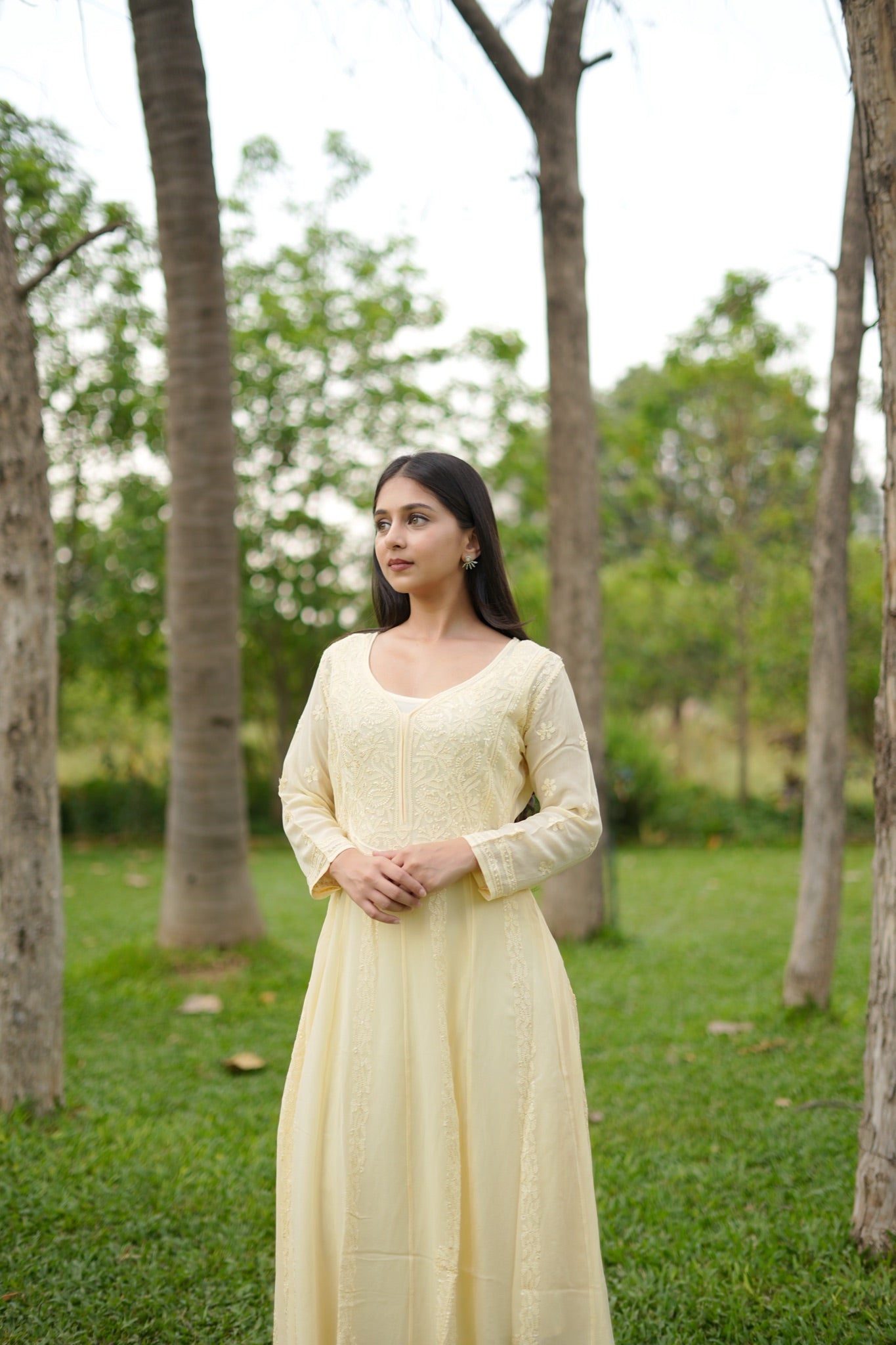 13SJ Jabili Chikankari Anarkali