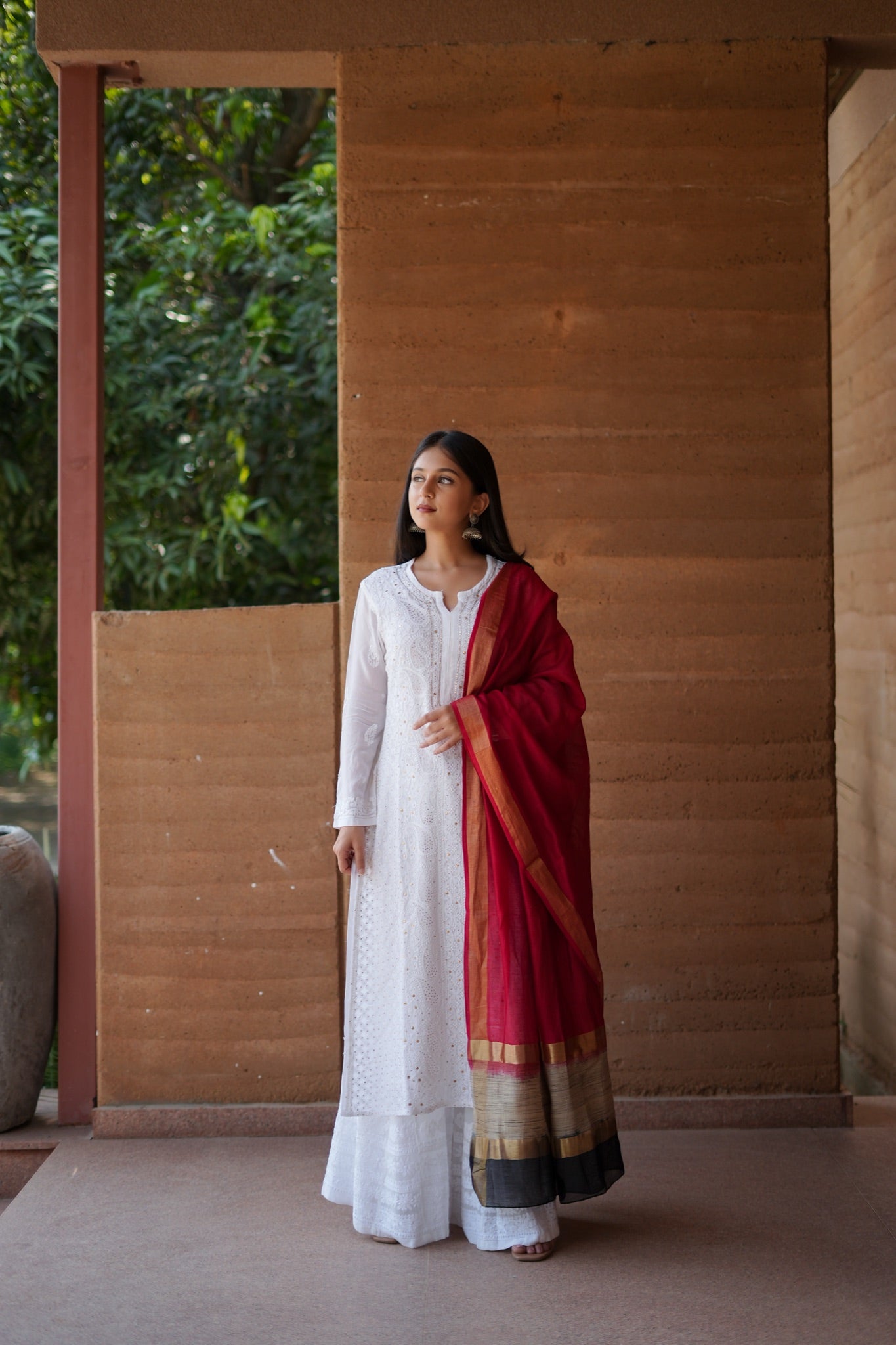 07SJ Jabili Chikankari Kurta