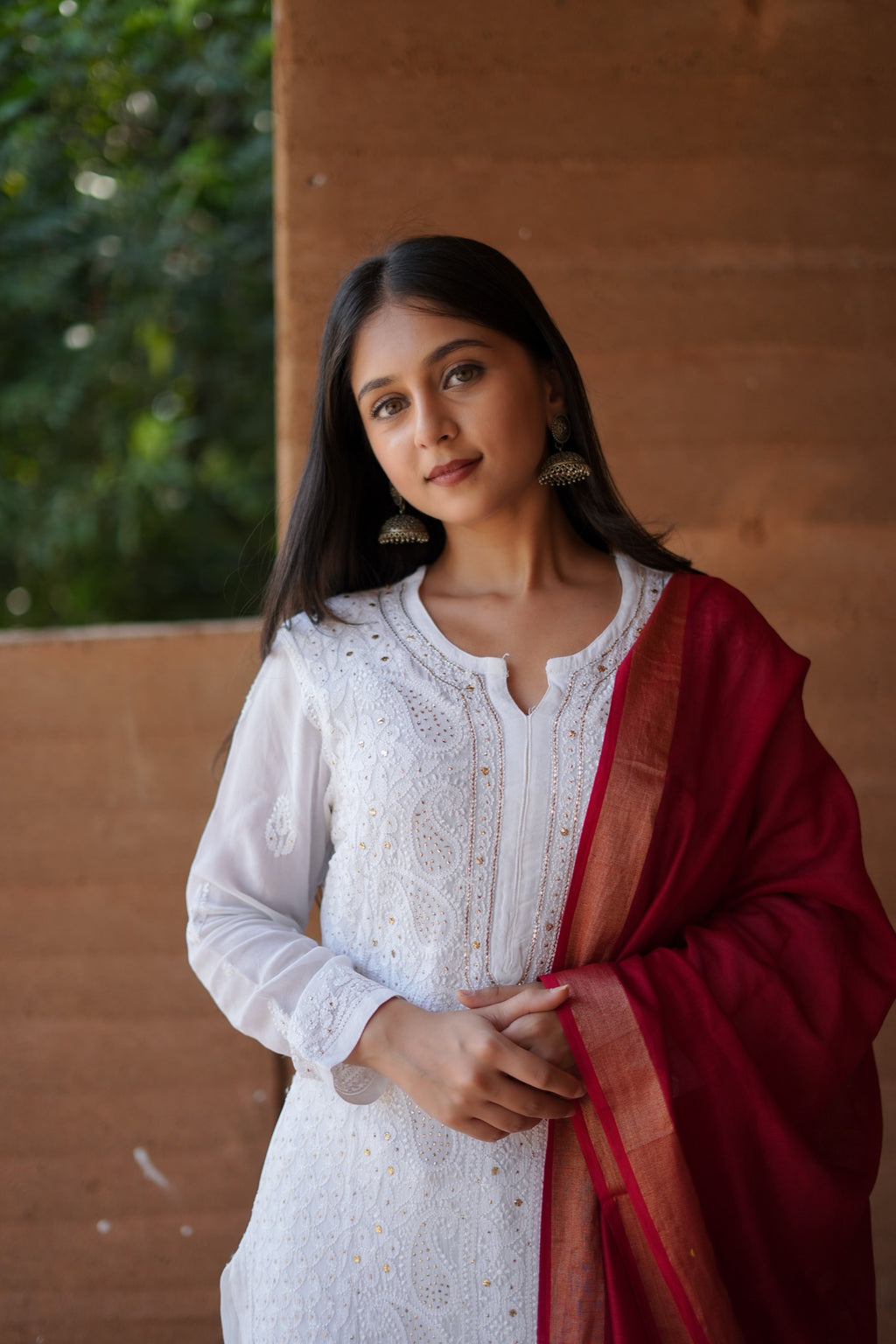 07SJ Jabili Chikankari Kurta