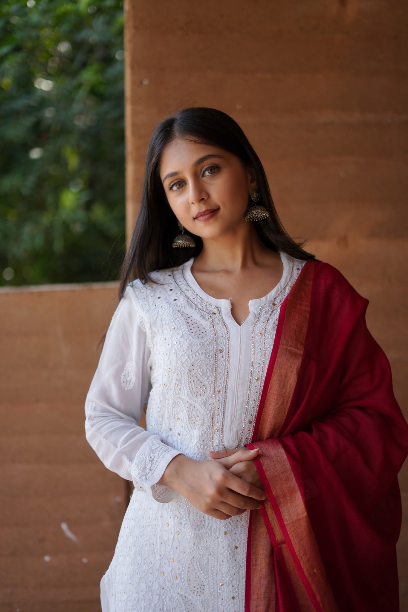 07SJ Jabili Chikankari Kurta