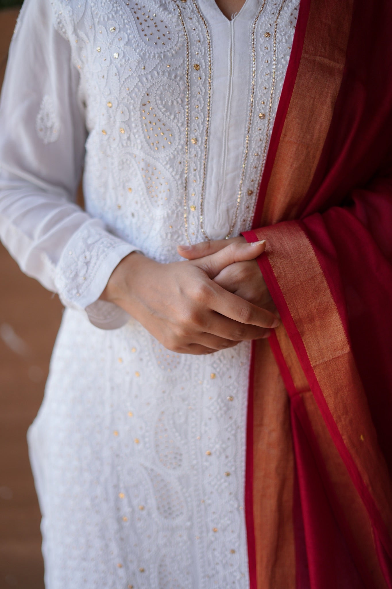 07SJ Jabili Chikankari Kurta