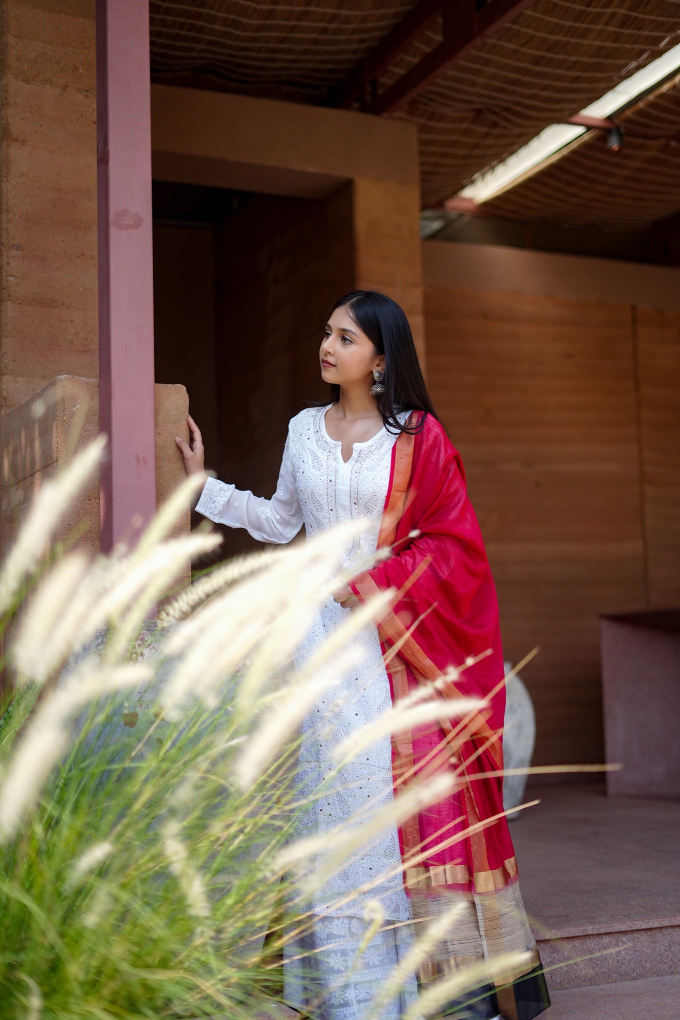 07SJ Jabili Chikankari Kurta