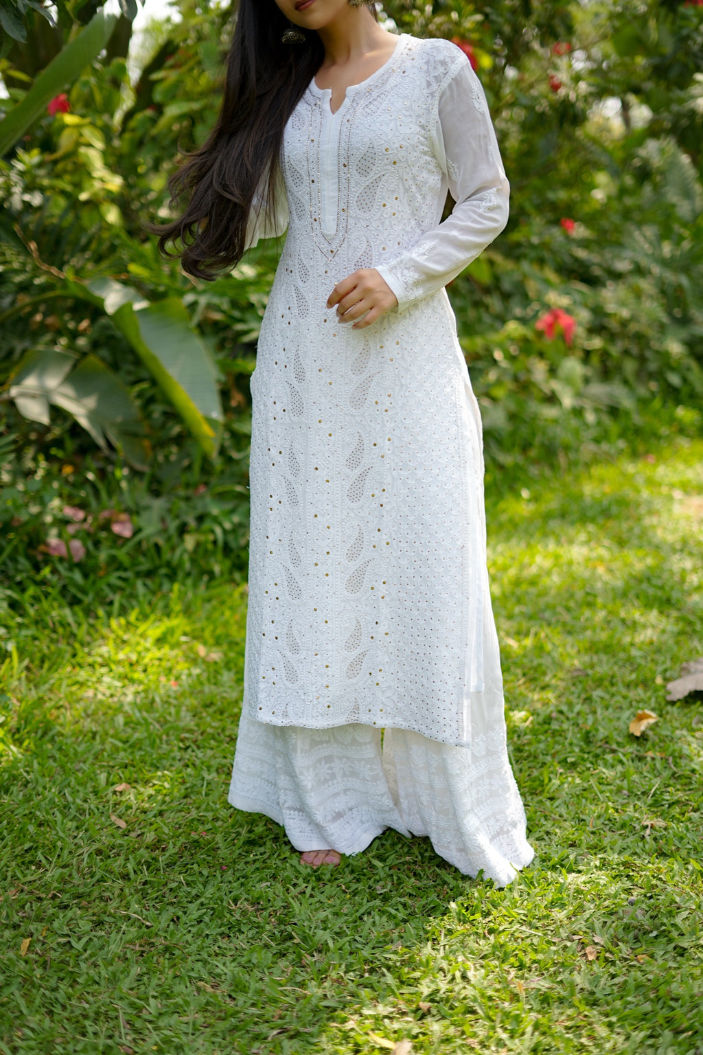 07SJ Jabili Chikankari Kurta