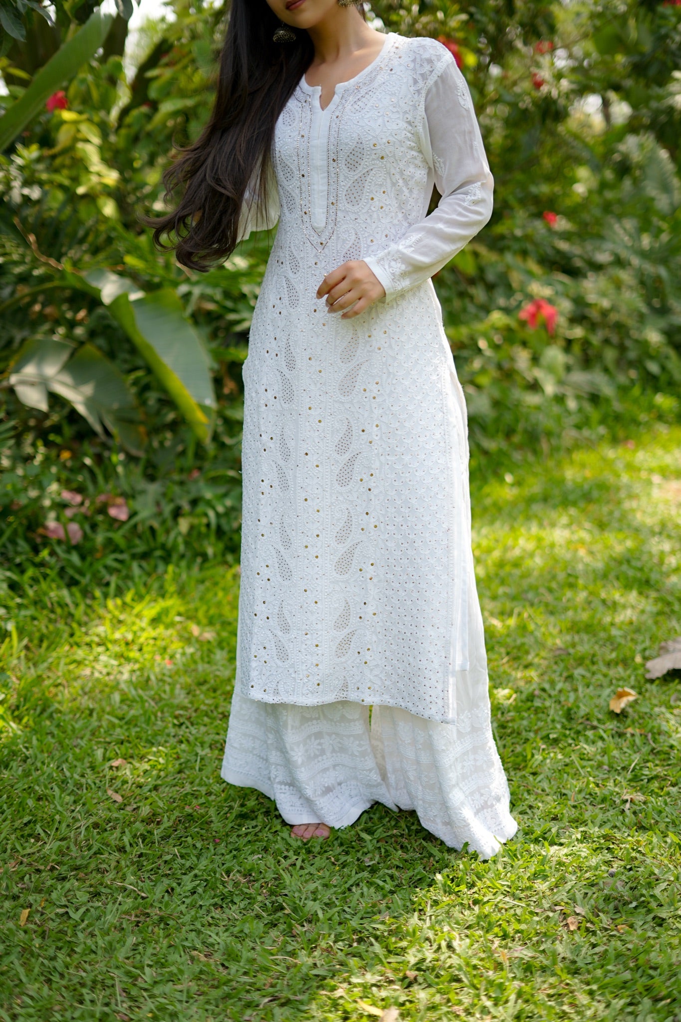07SJ Jabili Chikankari Kurta